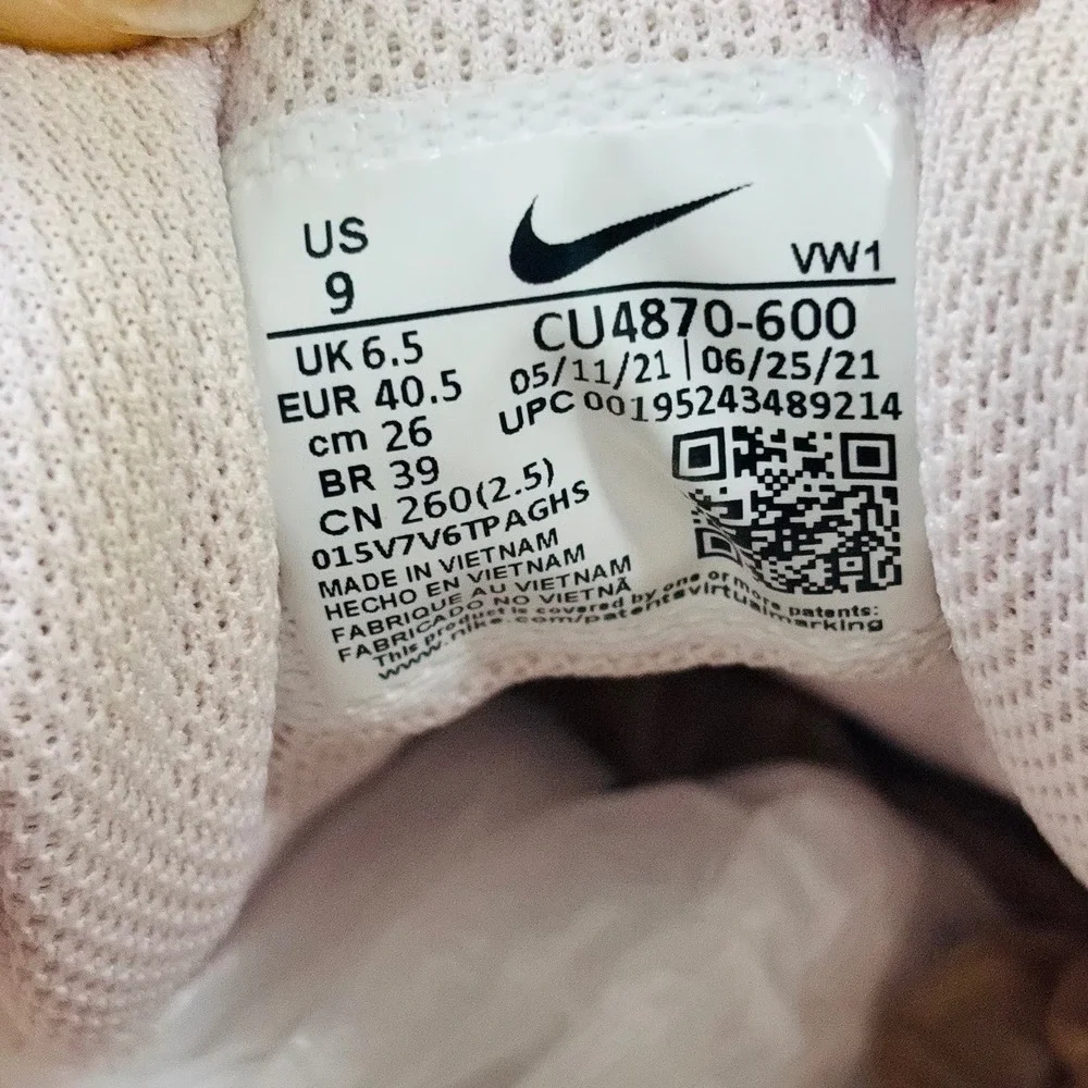 Nike Air‎ Max AP Women's Shoes Light Pink Oxford Sz 9 Sneakers CU4870-600